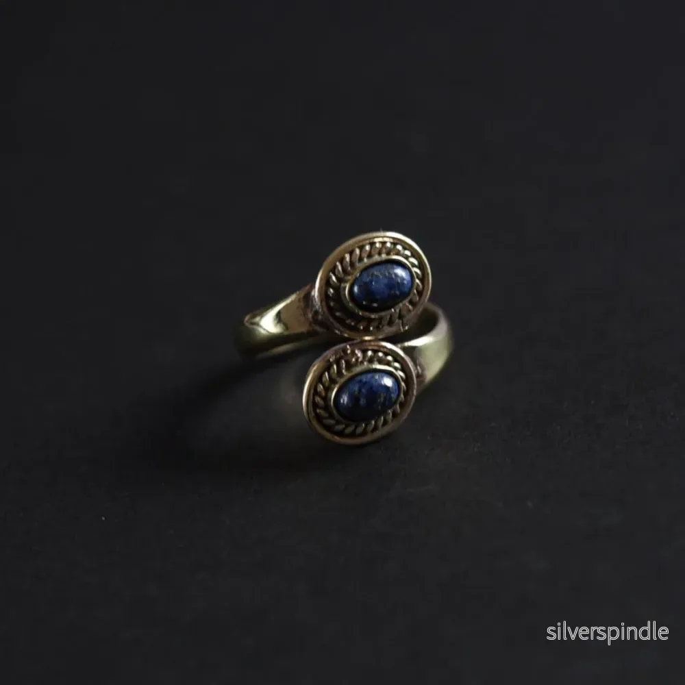 Spiralring med Lapis lazuli - Bild 2