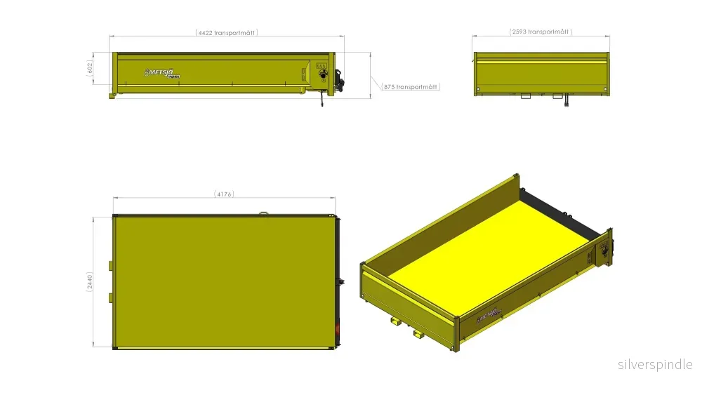 Schaktflak Mid/No 8.1 L4190 H600 B2550 6,1kbm - Bild 2