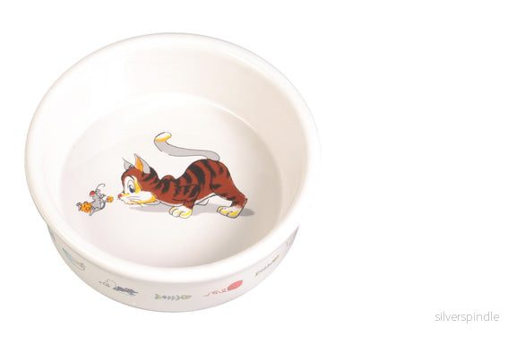 Keramikskål katt med motiv 0,2 L Keramikskål katt med motiv 0,2 L