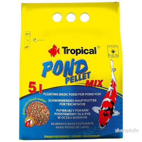 TROPICAL POND PELLET MIX S 5L/650G