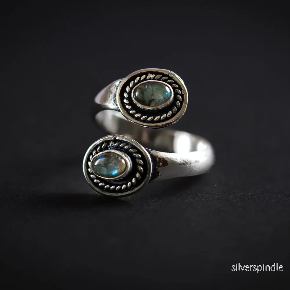 Spiralring med Labradoriter - Bild 3