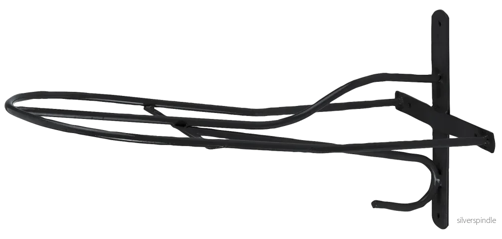 Sadelhållare i metall 54 cm svart