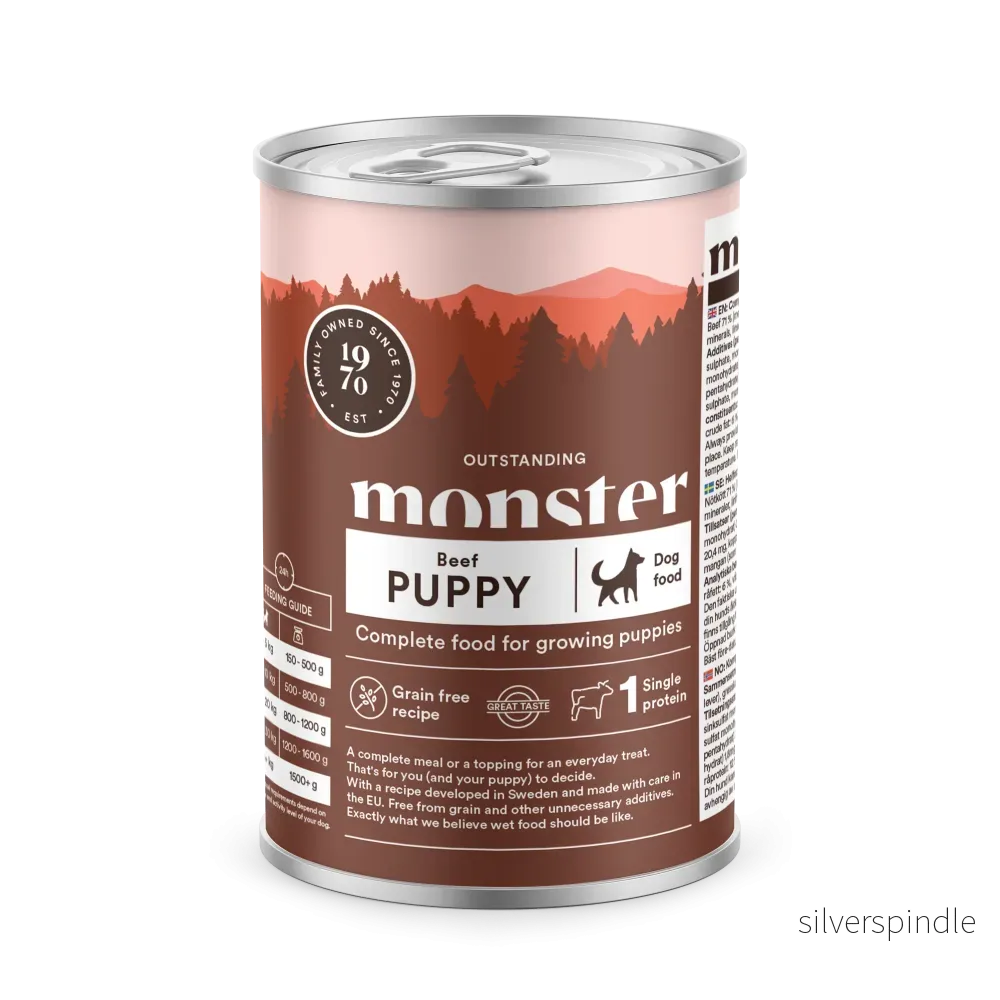 Monster Hund Puppy Beef Burk 400g