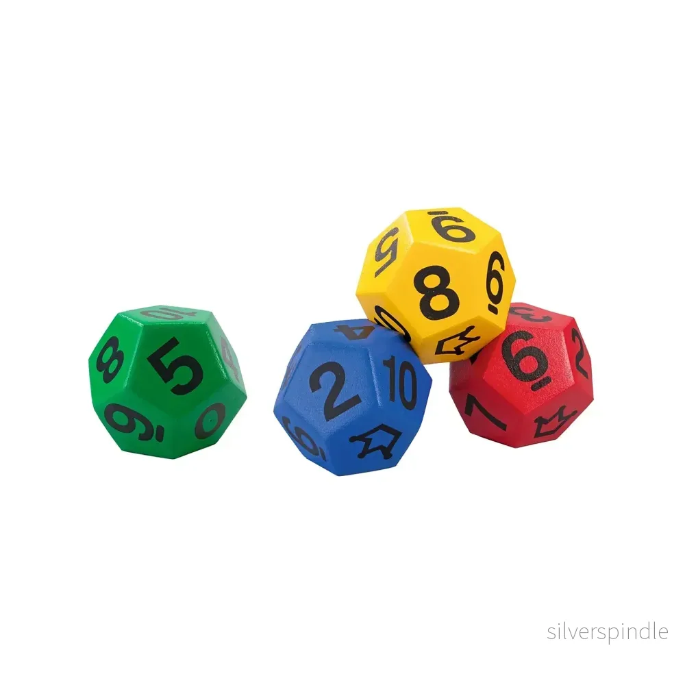 12-sidig tärningsboll i skum – för matematik, lek och rörelse 12-sidig tärningsboll i skum – för matematik, lek och rörelse