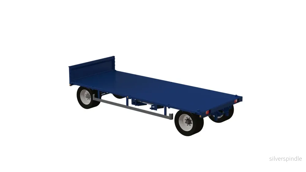 Tvåaxlad vagn bilstyrd L6250 455/40x22,5 - Bild 3