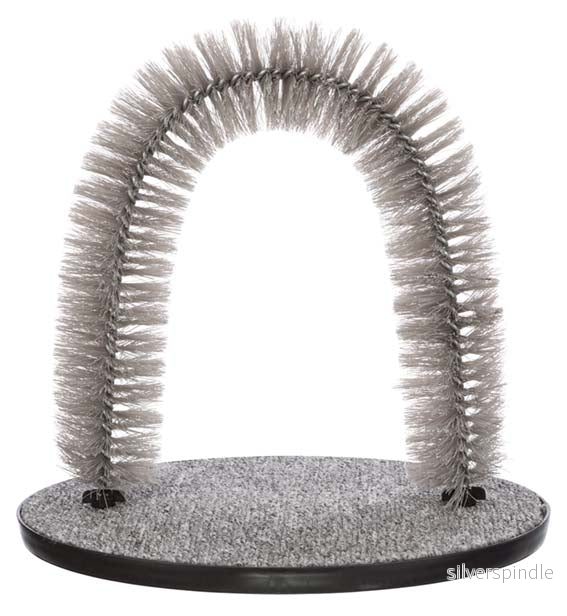 Massage och pälsbåge, katt, 36 × 33 cm, grå Massage och pälsbåge, katt, 36 × 33 cm, grå