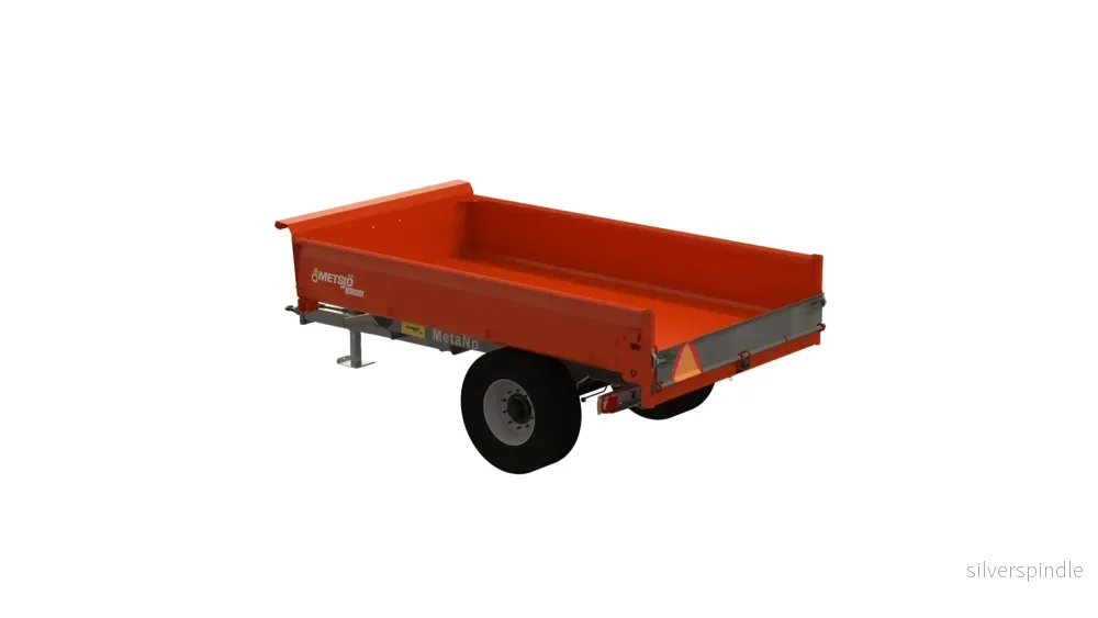 MetaNo Schakt 1 axel 3.5 L4165 H600 B2550 6,1kbm 385/65x22,5 - Bild 3