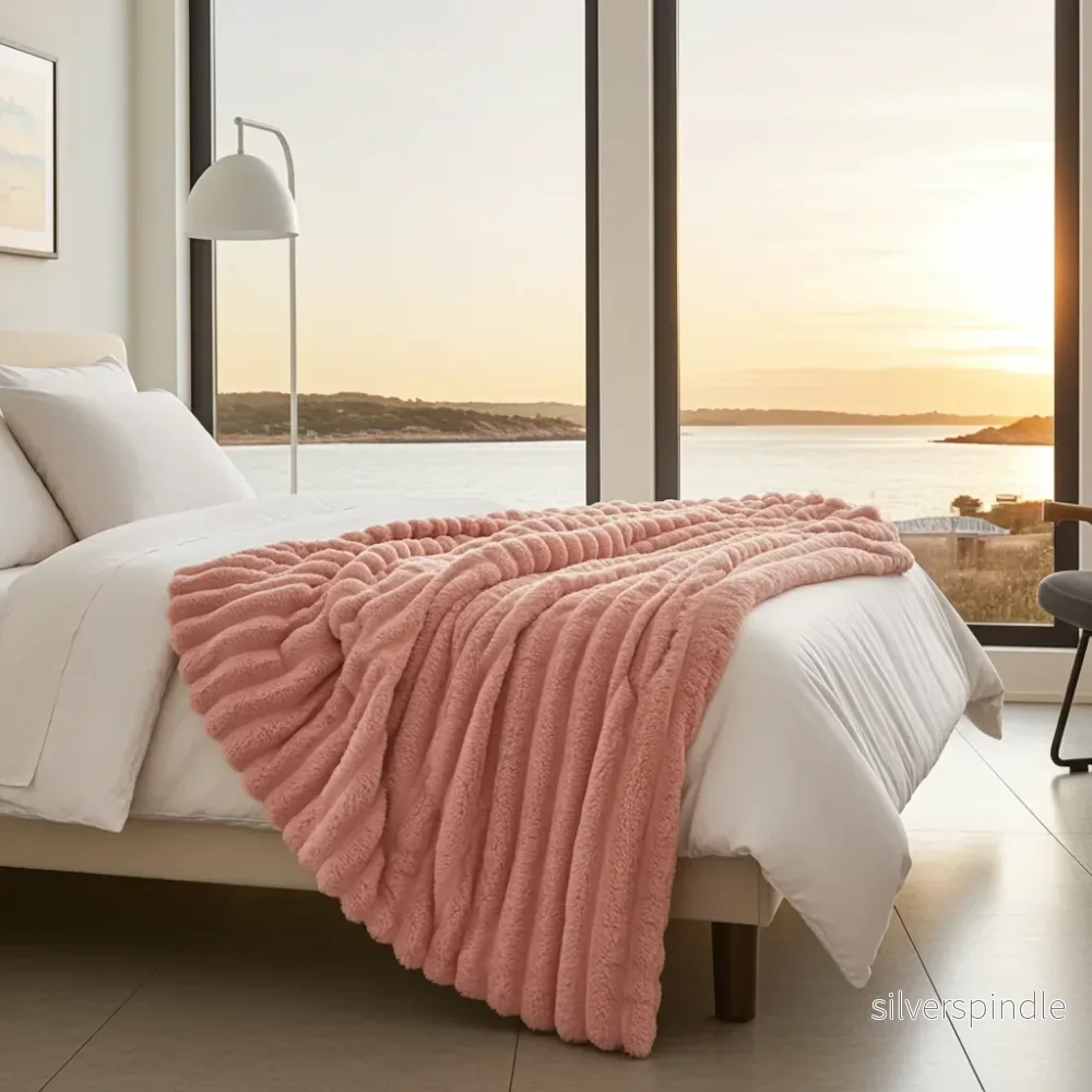 Ribbed Blanket – Soft and stylish blanket with elegant texture (Multiple variants) - Bild 2