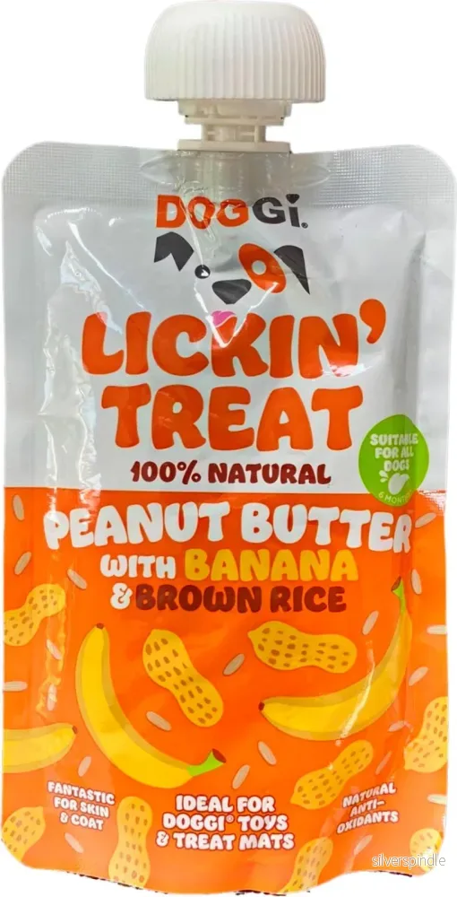 DOGGI Lickin’ treat peanut butter 100g DOGGI Lickin’ treat peanut butter 100g