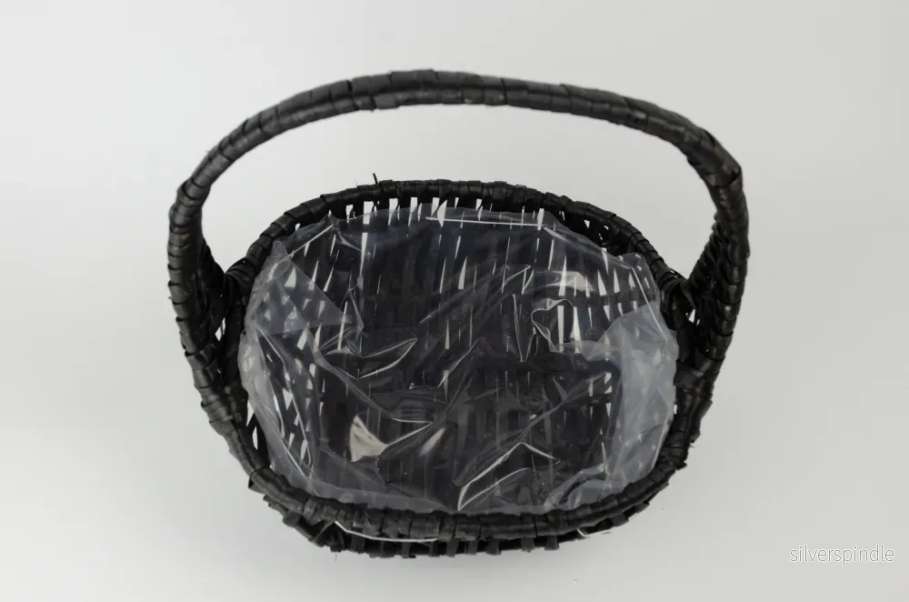 Tom presentkorg | Oval | 22 cm | Svart - Bild 2