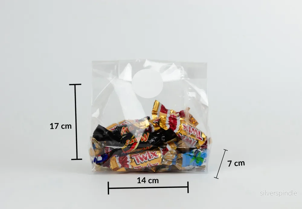 Små cellofanpåsar med botten 14 x 17cm | Transparenta plast - Bild 3