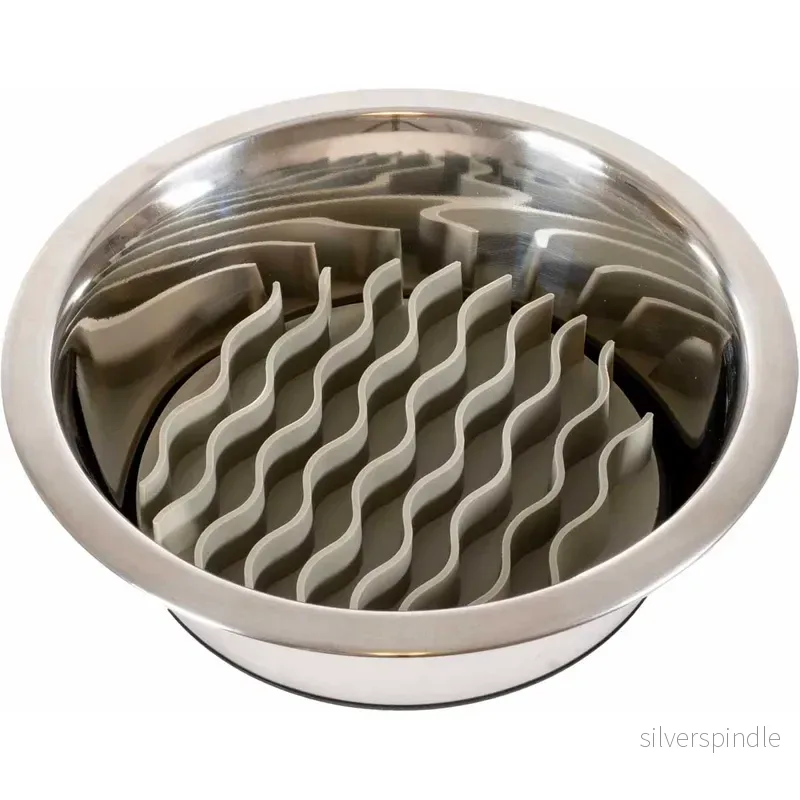 Slow Feeder Bowl Insert Grey Wave 15,7x15cm - Bild 3
