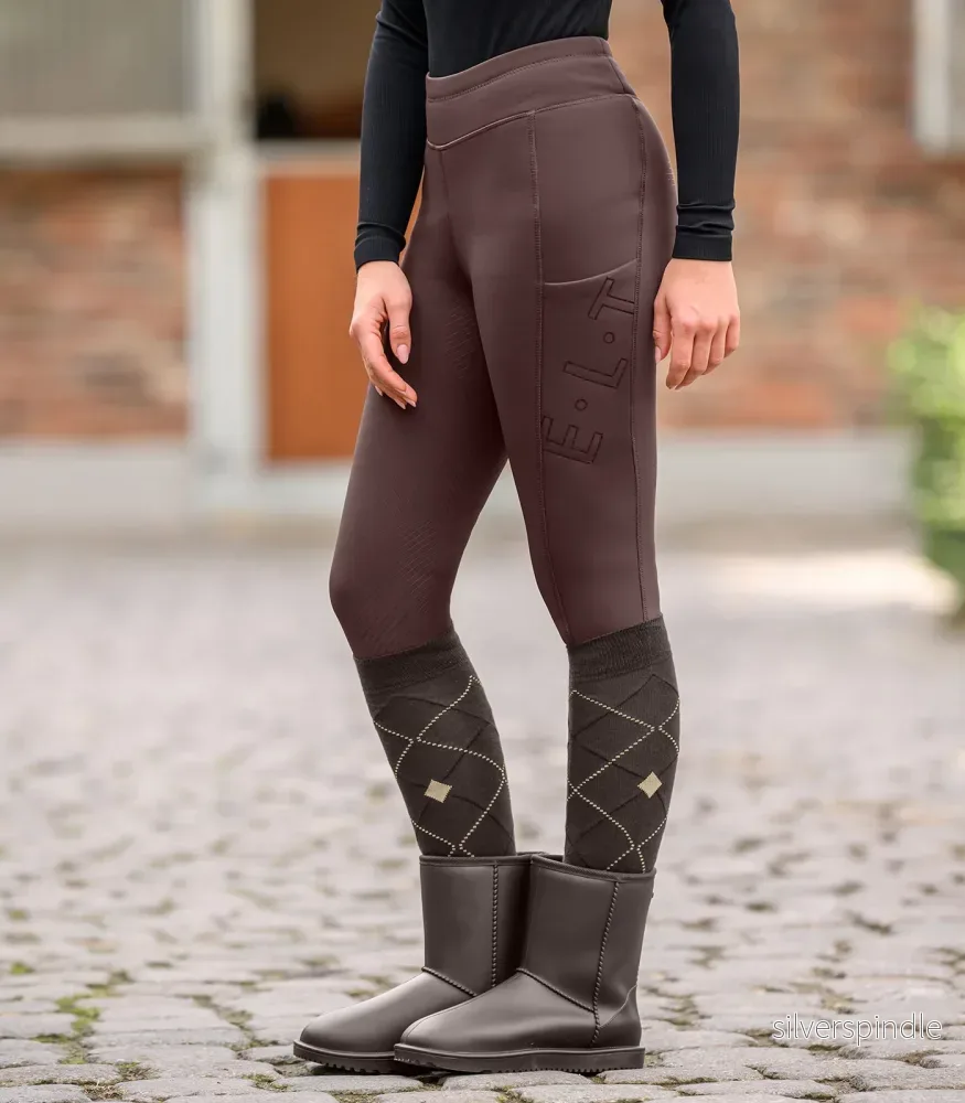 Termoridleggings Teddy Rica, mahogny, storlek 42 Termoridleggings Teddy Rica, mahogny, storlek 42