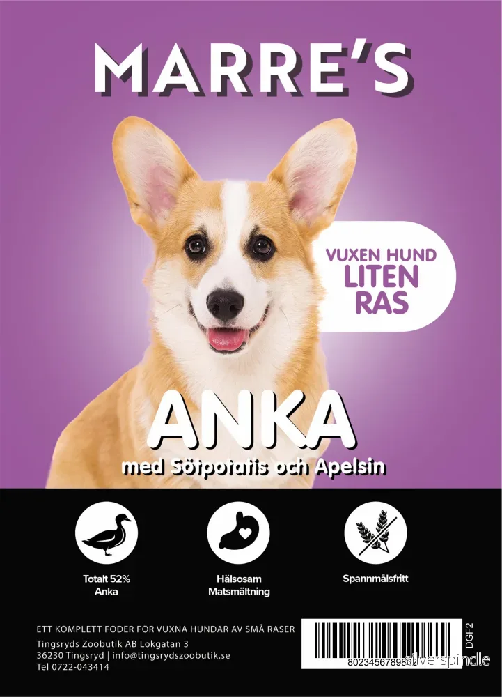 Marre´s Vuxen Hund Liten Ras Anka 6kg