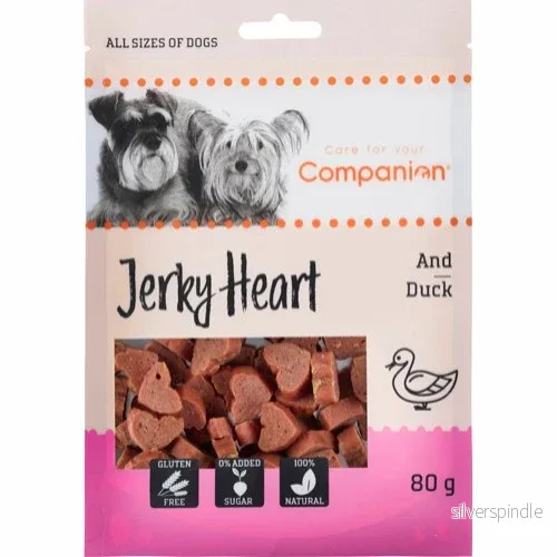 Companion Duck Jerky Heart 80g Companion Duck Jerky Heart 80g