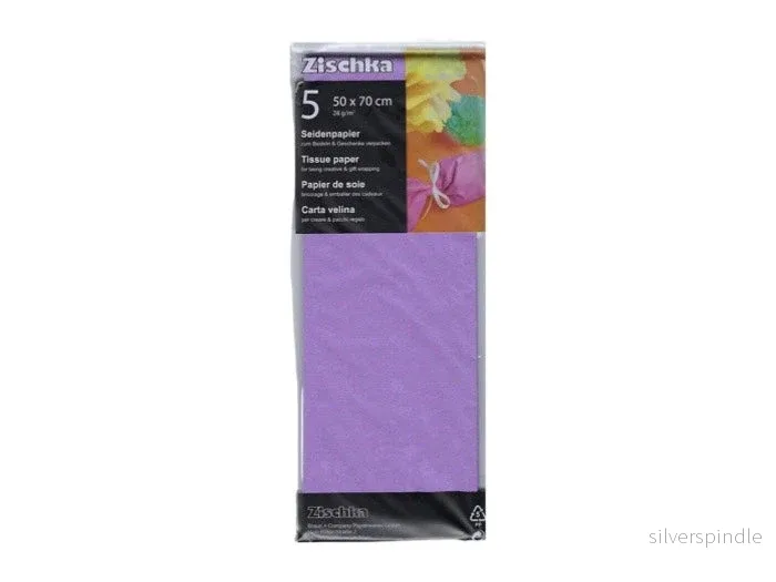 Silkespapper Lila | 5-ark | 50 x 70 cm