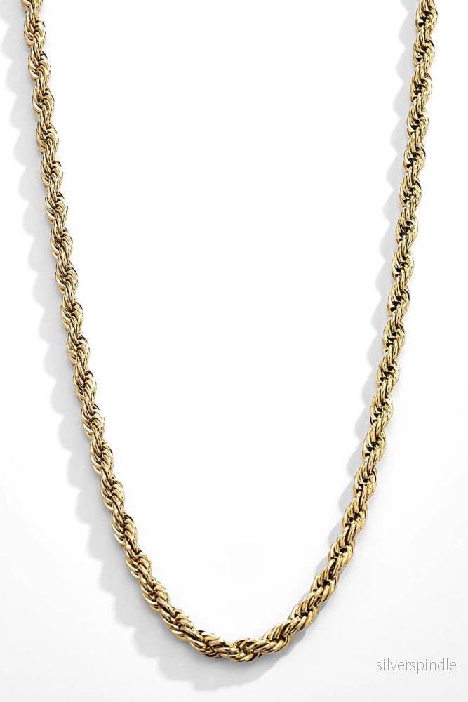 Borealis Rope Men’s Necklace Gold