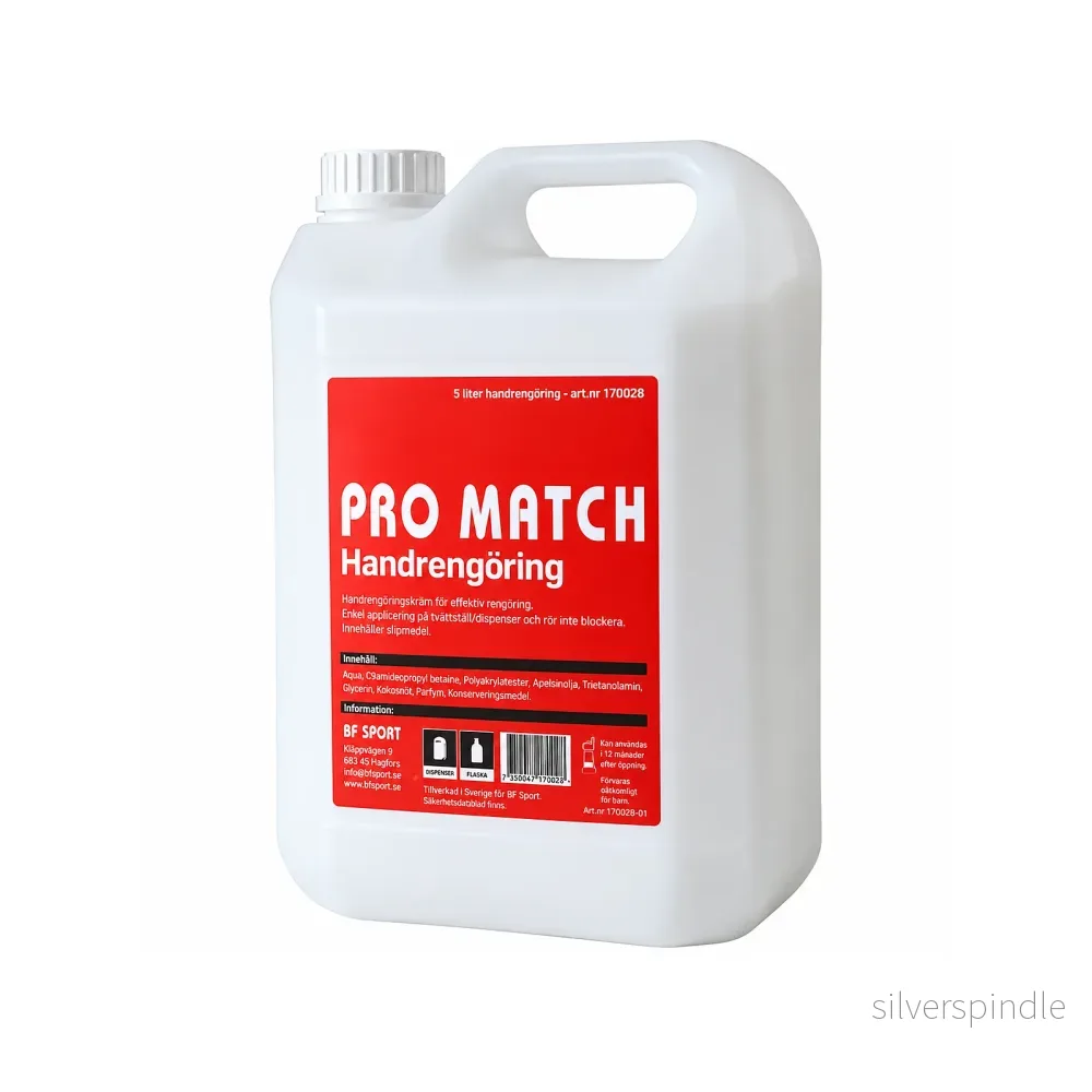 Pro Match Handrengöring 5 liter – för borttagning av handbollsklister Pro Match Handrengöring 5 liter – för borttagning av handbollsklister