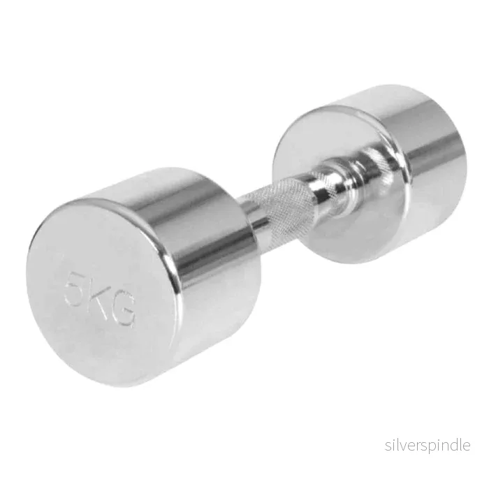 hantel i krom 5 kg