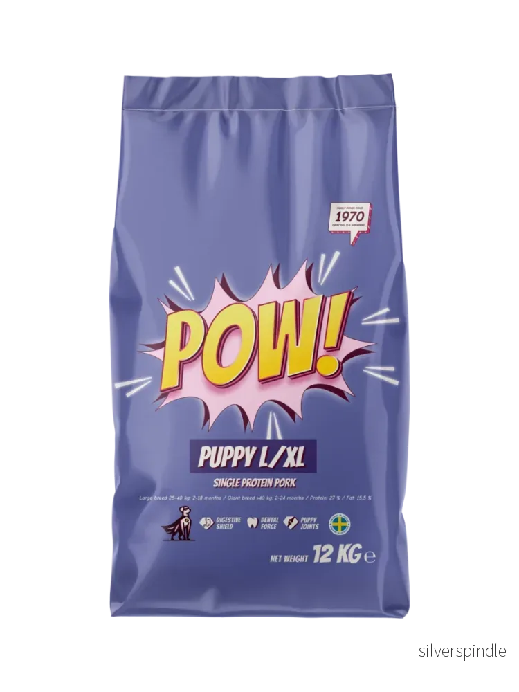 POW! Hund Puppy L/XL Pork 12 kg