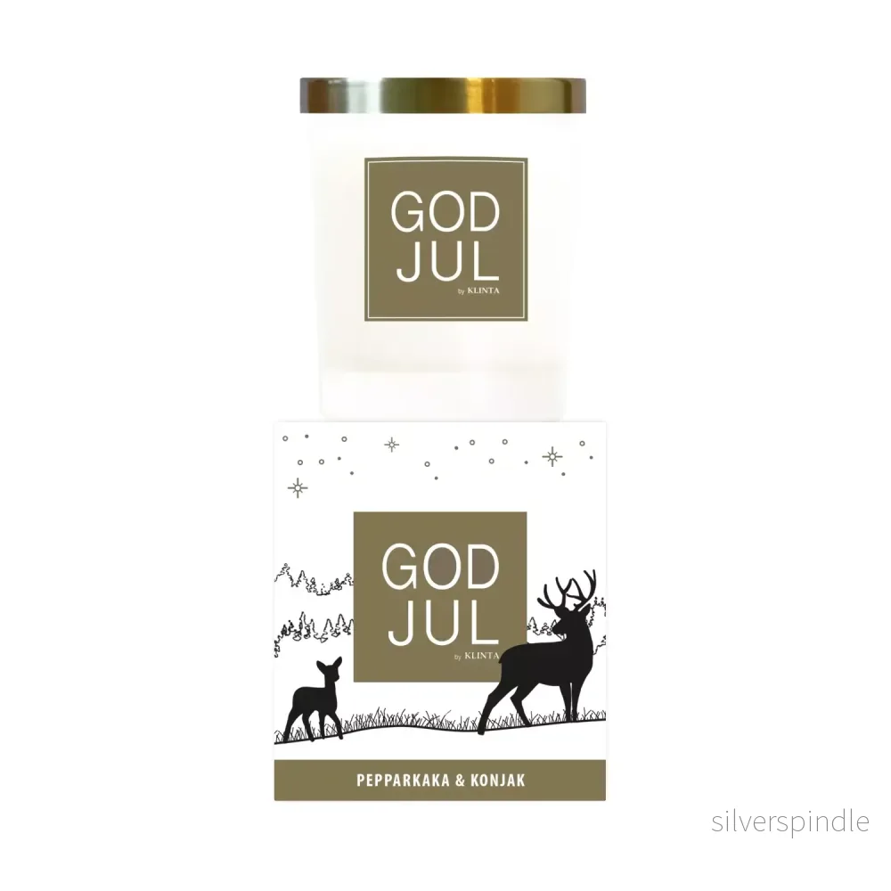 Klinta doftljus God jul, Pepparkaka & konjak