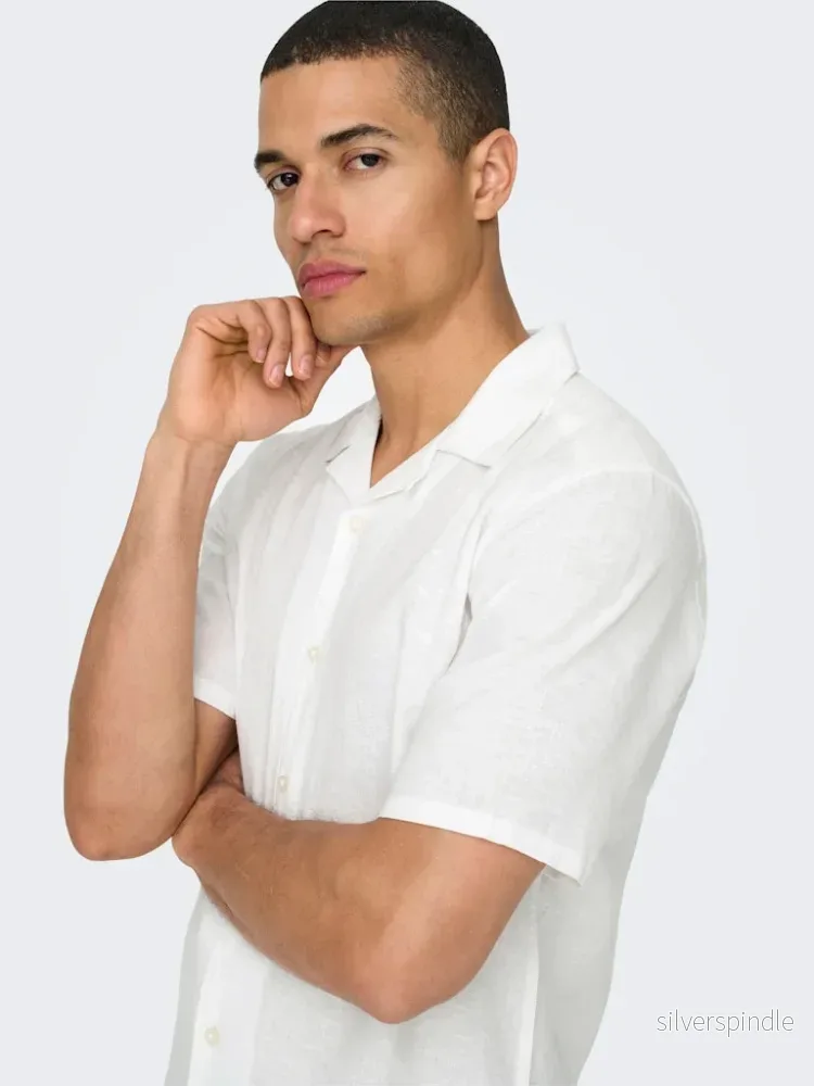 CAIDEN LIFE SS LINEN SHIRT - Bild 2