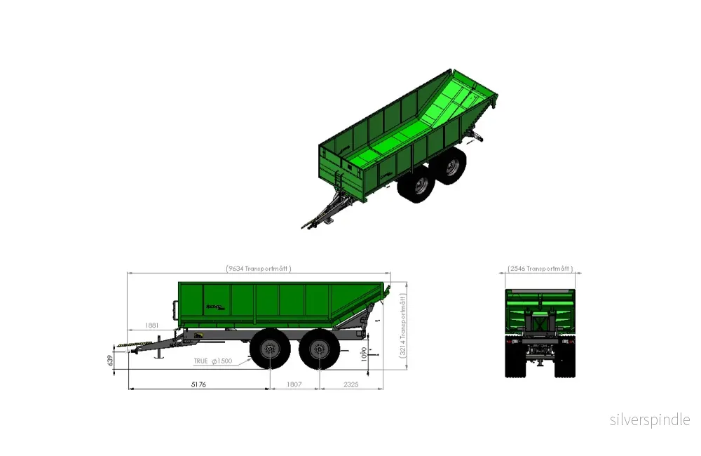 MQ75 Rot L7500 H1500 B2550 24kbm 710/50x30,5 - Bild 2