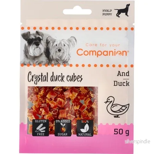 Companion Crystal Duck Cubes For Puppy 50g Companion Crystal Duck Cubes For Puppy 50g