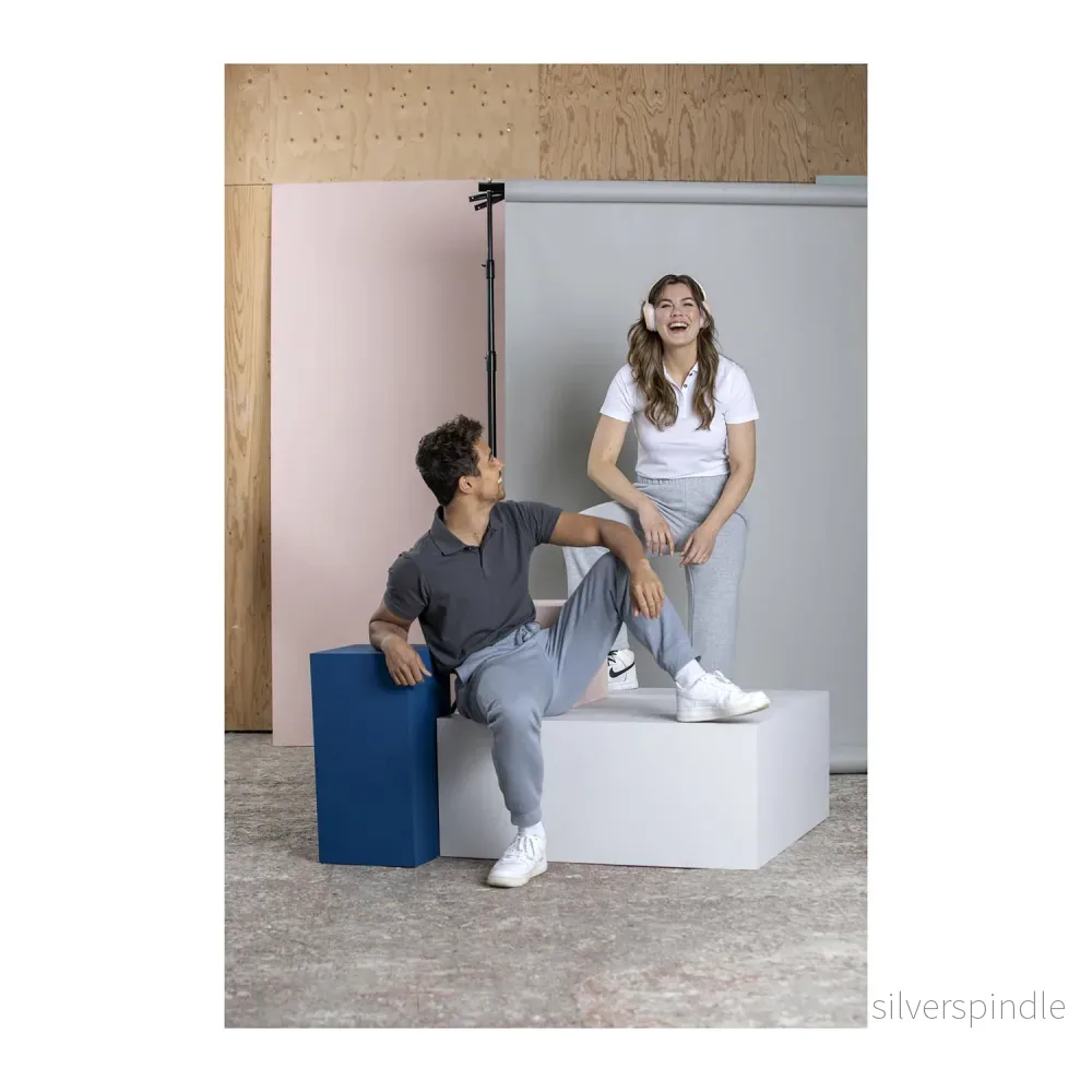 Graphite kortärmad herr ekologisk piké - Bild 3