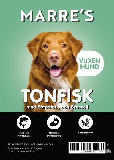 Marre´s Vuxen Hund Tonfisk 2kg Marre´s Vuxen Hund Tonfisk 2kg