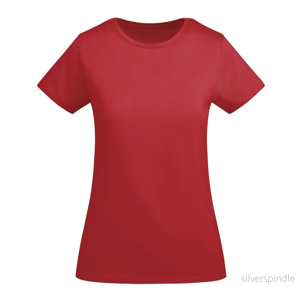 Breda kortärmad T-shirt ekologisk bomull dam - Bild 2