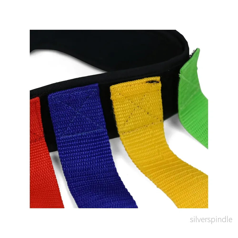 Flaggfotboll Tjuva Svans – Tag Belt med kardborre, set med 15 bälten - Bild 3