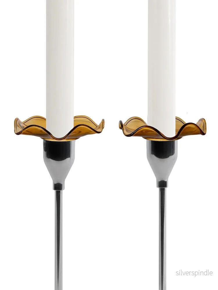 Viva ljusmanschett amber, 2-pack