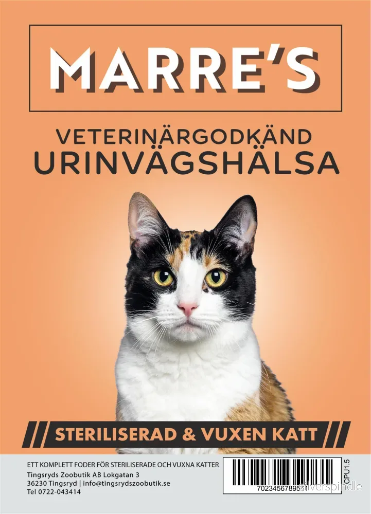 Marre´s Steriliserad Katt Urinvägshälsa 1,5kg Marre´s Steriliserad Katt Urinvägshälsa 1,5kg
