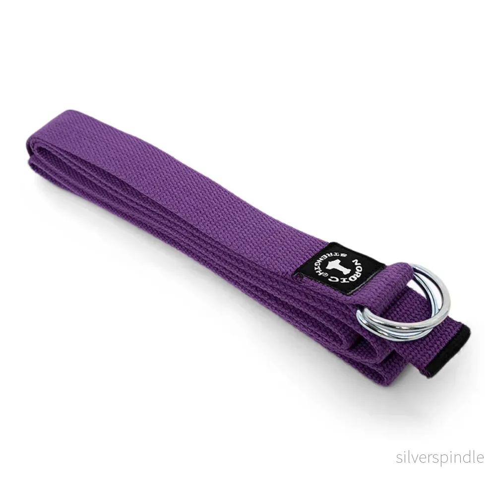 Yogabälte med metallspänne - Lila - Bild 3
