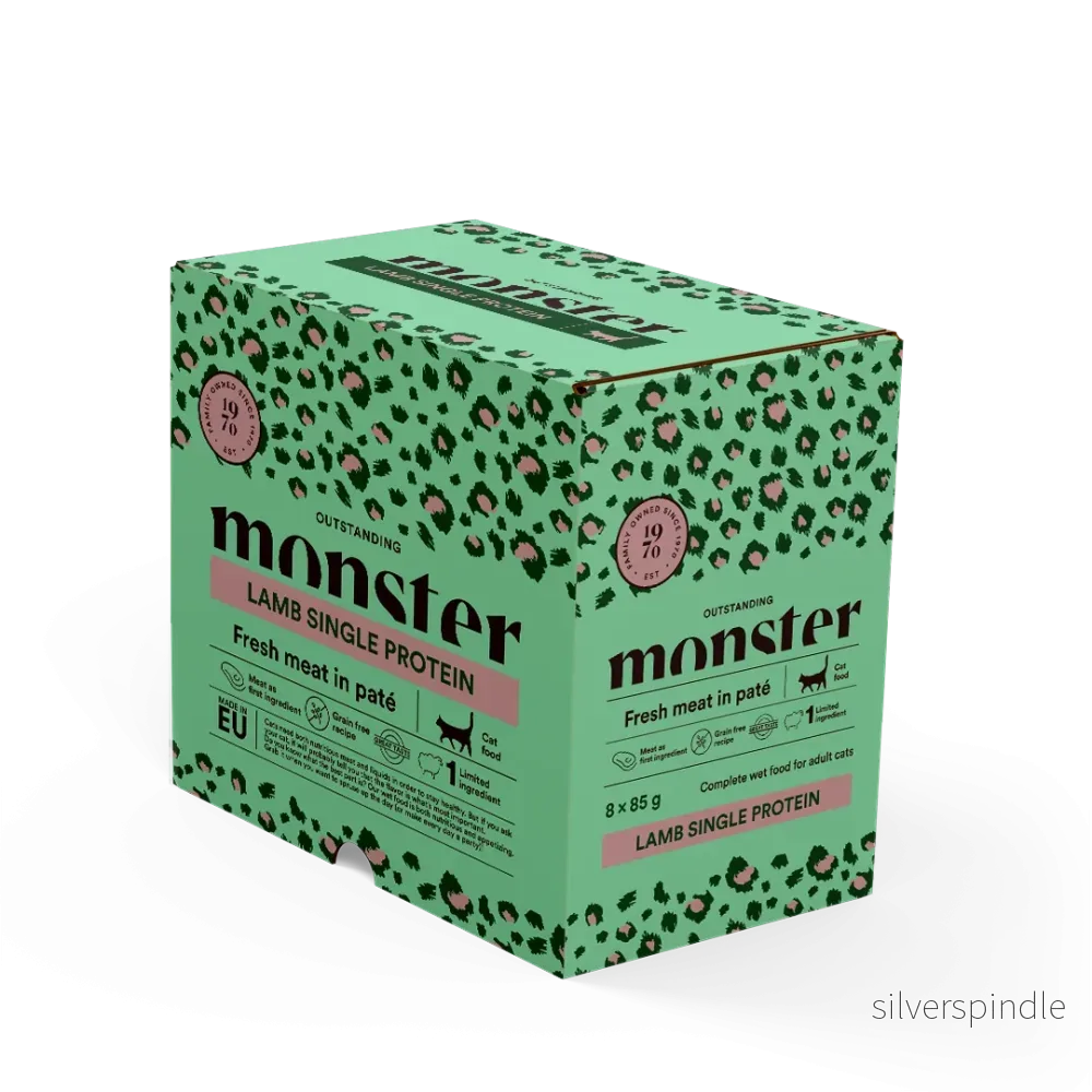 Monster Katt Pouches Adult Lamb 85 g (8-pack)