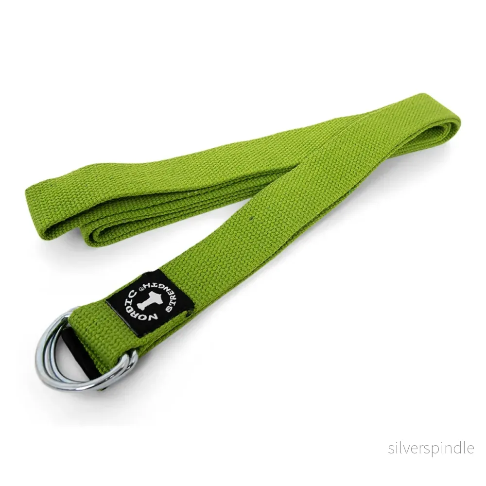 Yogabälte med metallspänne - Grön - Bild 2