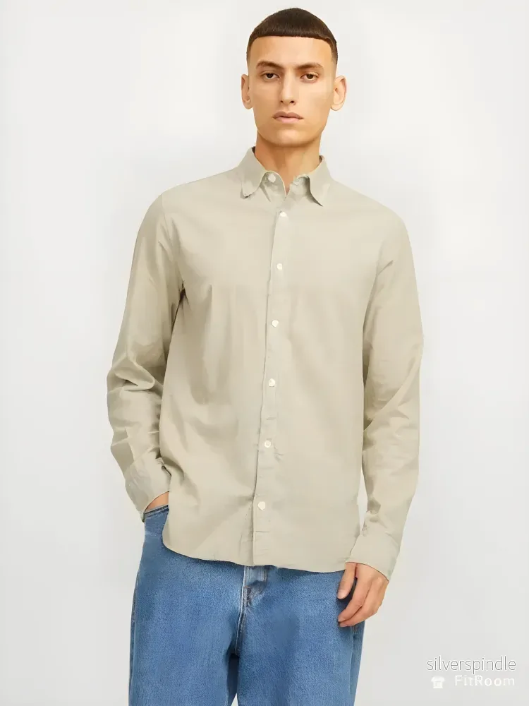 LINEN BLEND SHIRT LS LINEN BLEND SHIRT LS