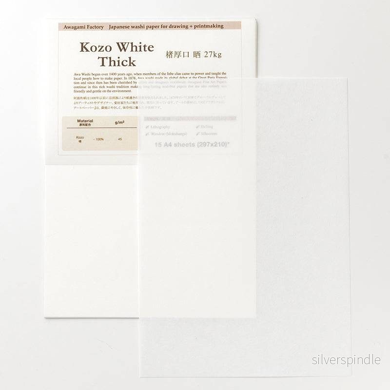 Kozo washipapper vit - Bild 2