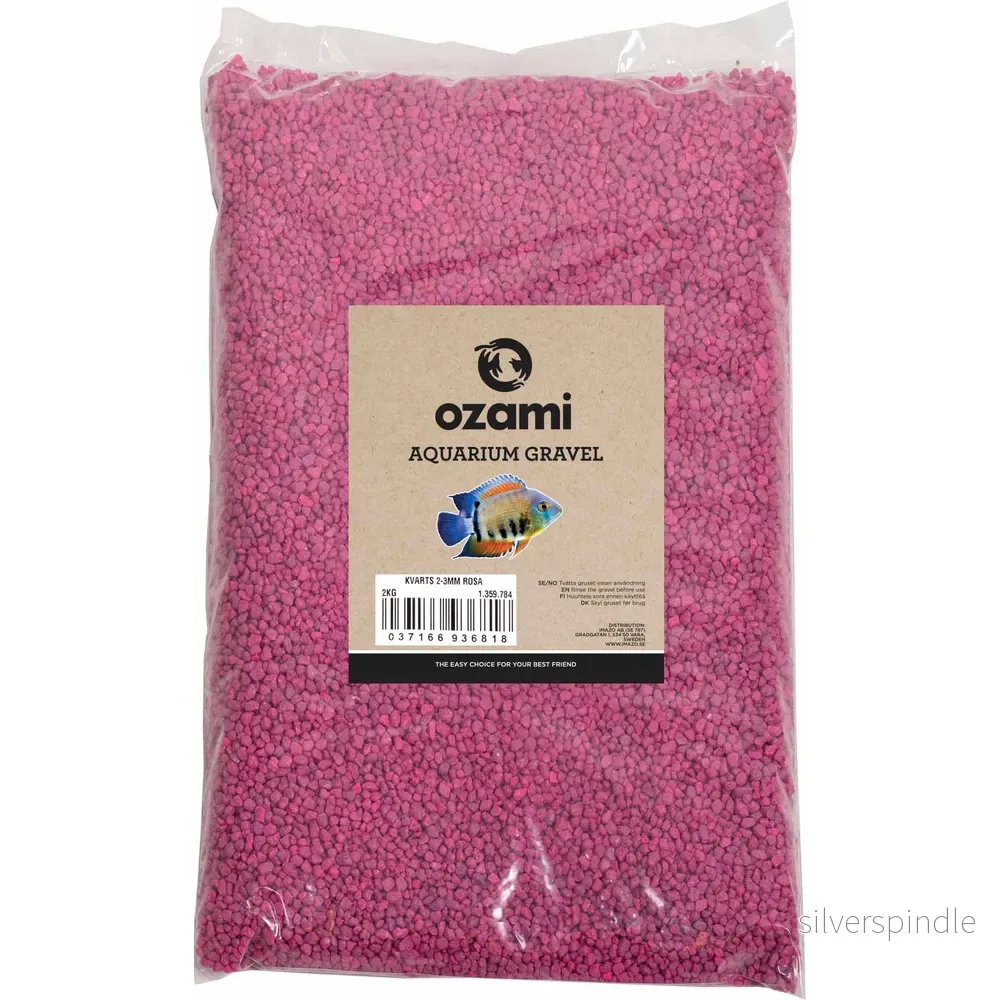 Ozami Aquarium Gravel 2-3mm Pink 2kg