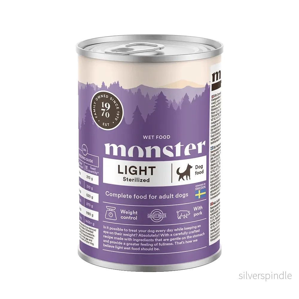 Monster Hund Adult Light/ Sterilized Burk 400 g
