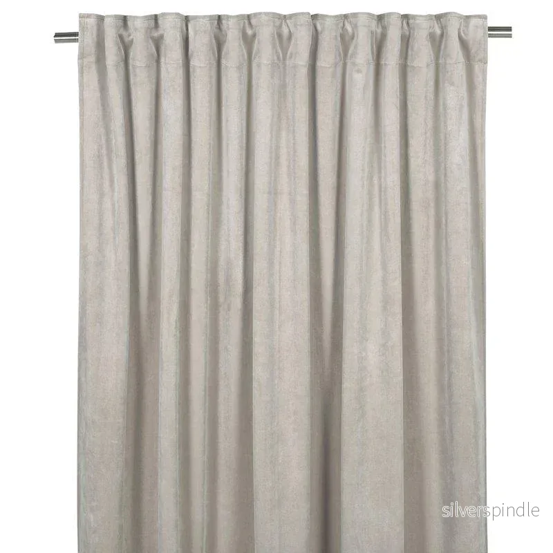 Esther sand sammetsgardiner 2x135x250cm