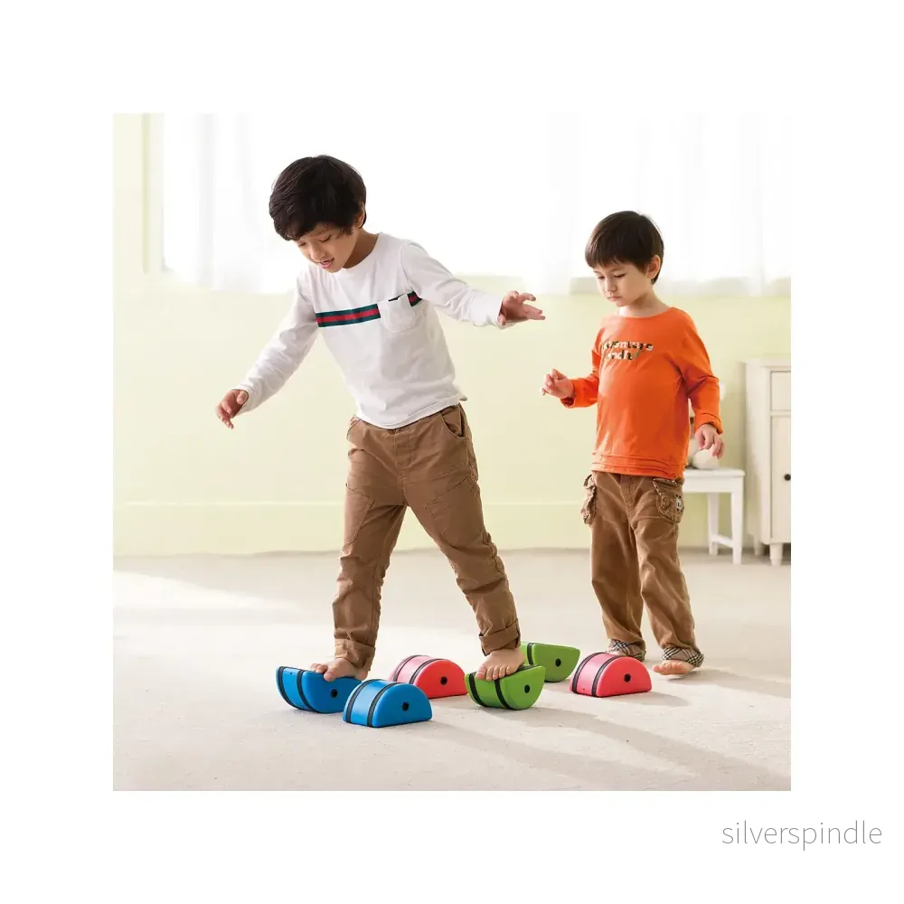 Burkstyltor Weplay Walking Stones 3 par – för förskola och balanslek - Bild 2