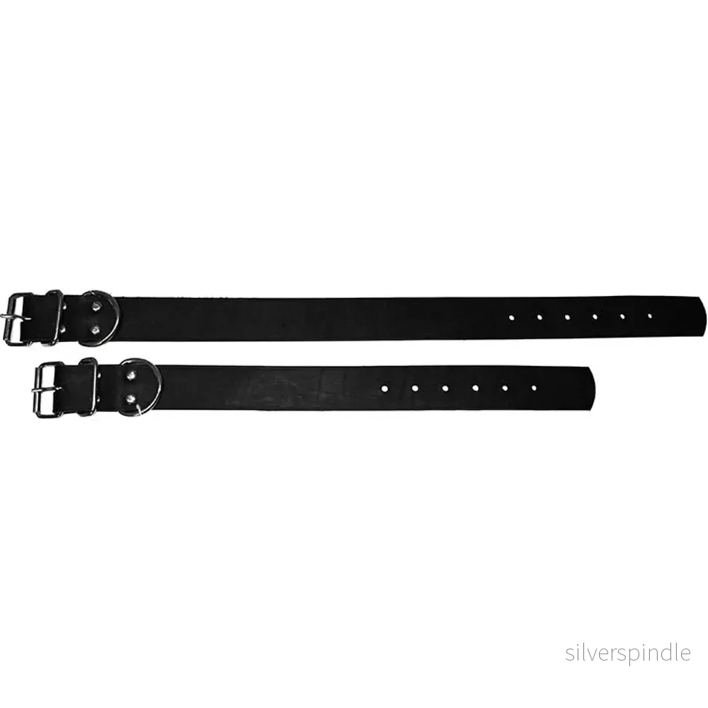 Alac Halsband Lädersvart 40mm brett Alac Halsband Lädersvart 40mm brett