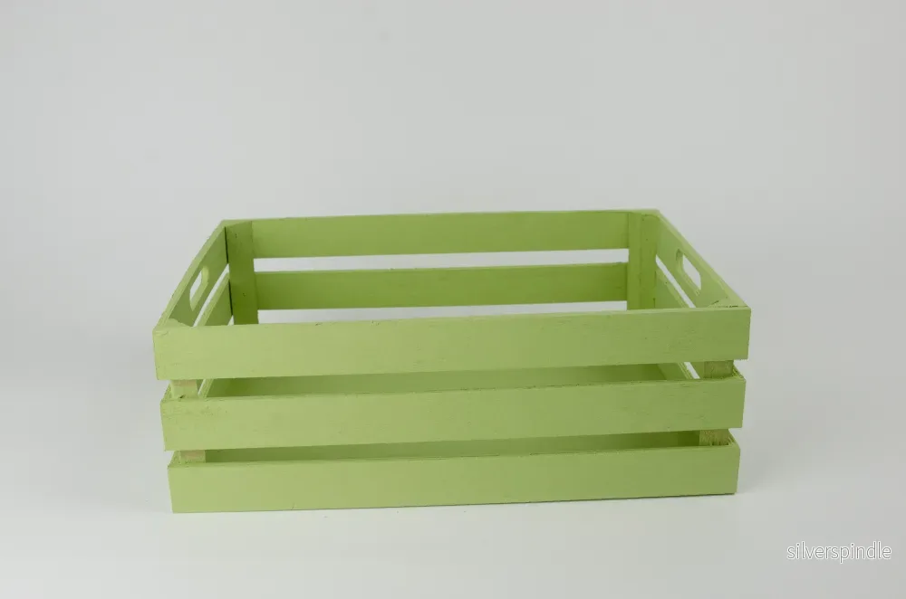 Presentlåda i trä | Rektangulär | 29 cm | Pastell grön - Bild 3