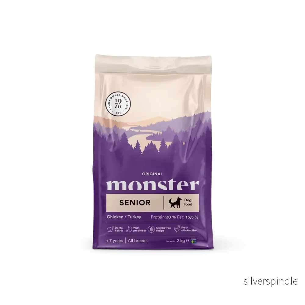 Monster Hund Original Senior Kyckling/Kalkon 12kg