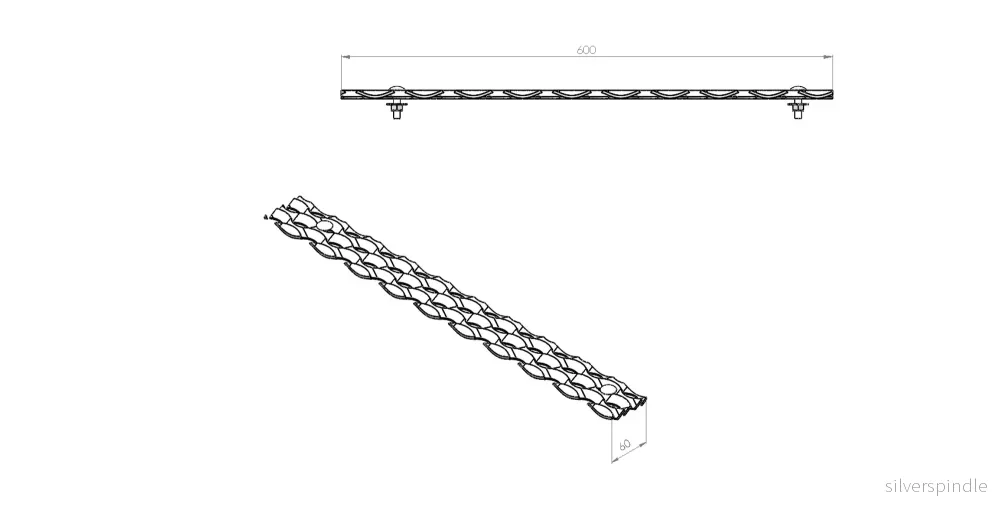 Halkskydd, L600 B60 bultad Halkskydd, L600 B60 bultad