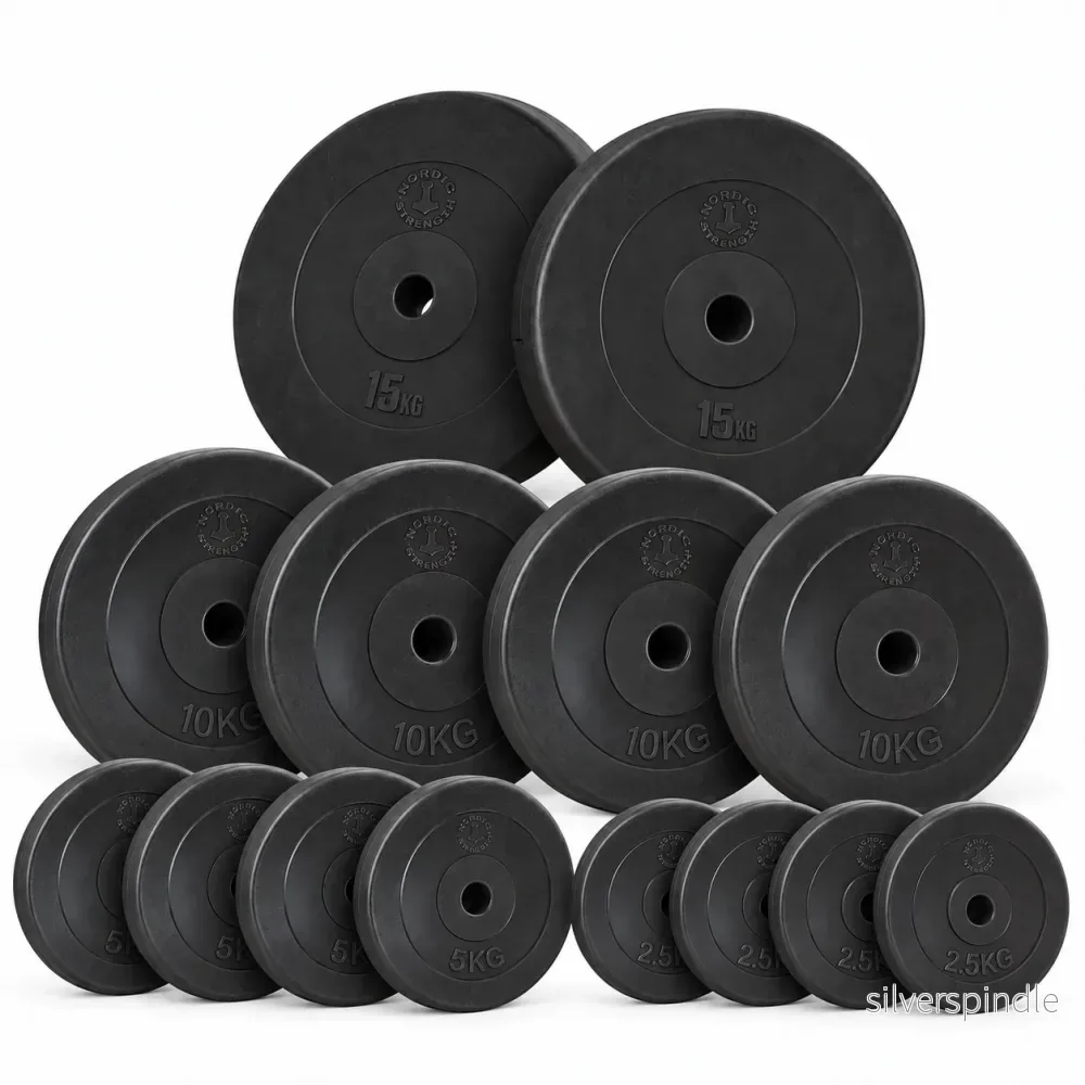 Viktskivspaket 100 kg i hårdplast | 30 mm