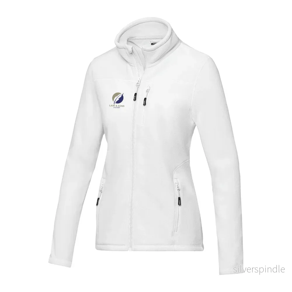 Amber damjacka av återvunnen GRS-fleece med hel dragkedja Amber damjacka av återvunnen GRS-fleece med hel dragkedja