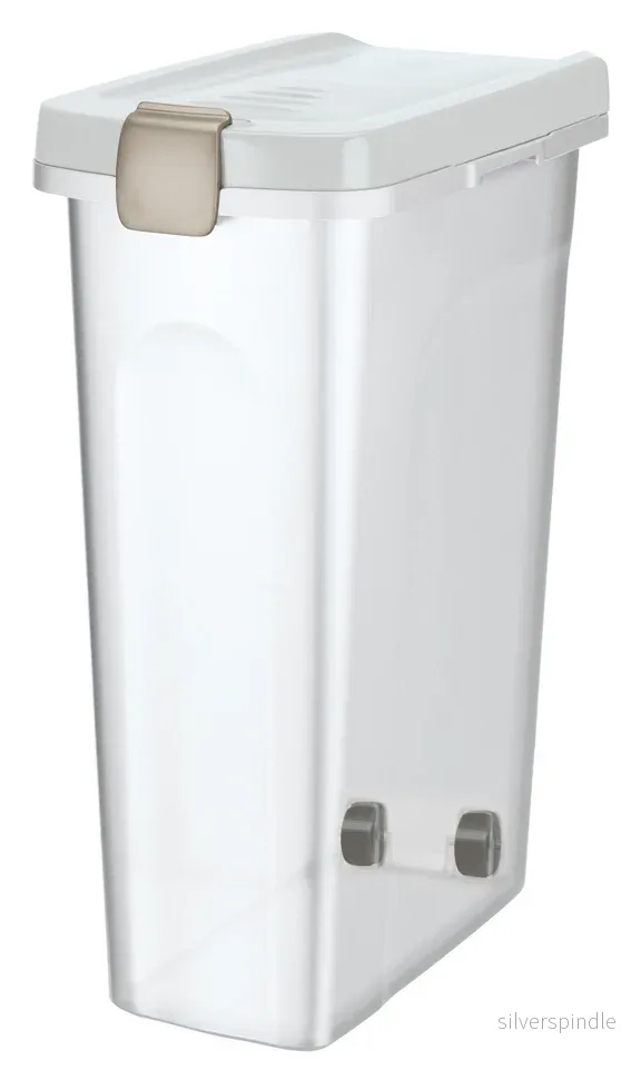 Fodertunna, 40 l/, 27 × 61 × 45 cm, transparant/vit Fodertunna, 40 l/, 27 × 61 × 45 cm, transparant/vit